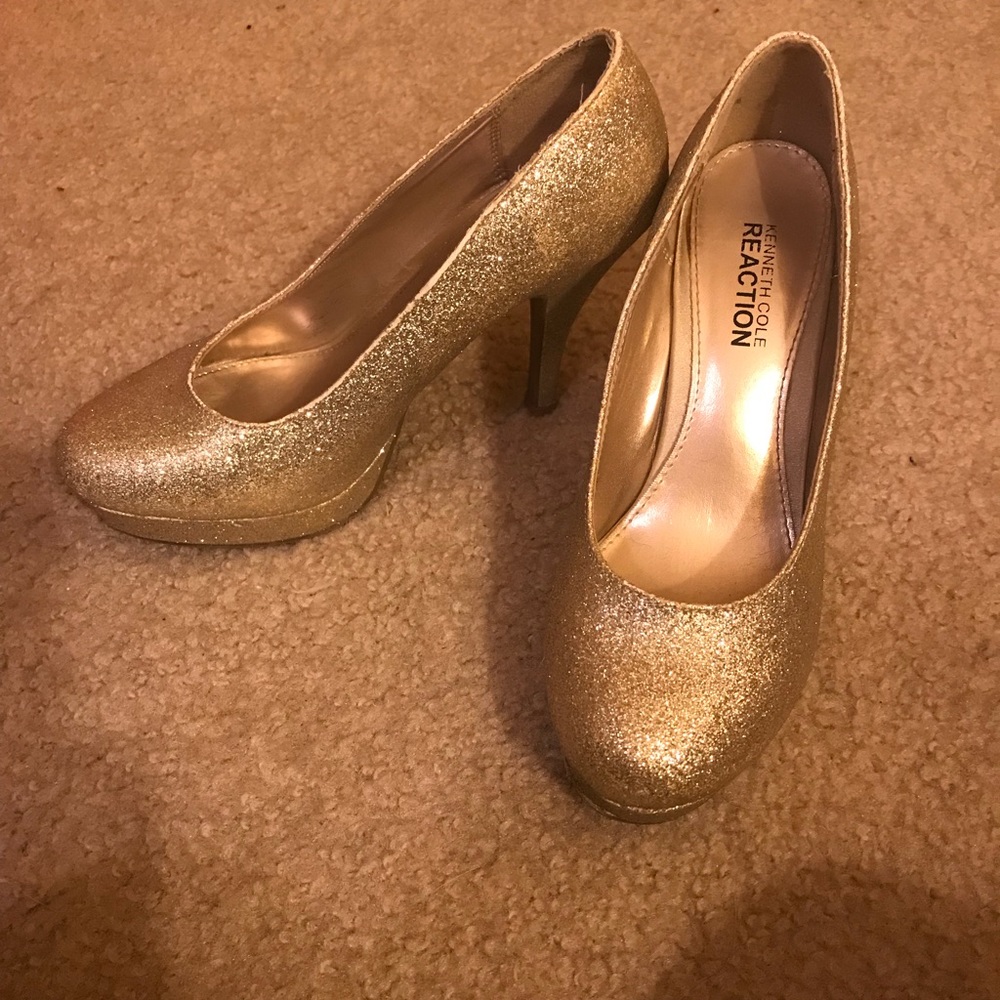 Kenneth Cole glitter heels